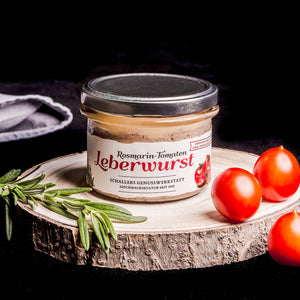 Leberwurst Rosmarin-Tomaten